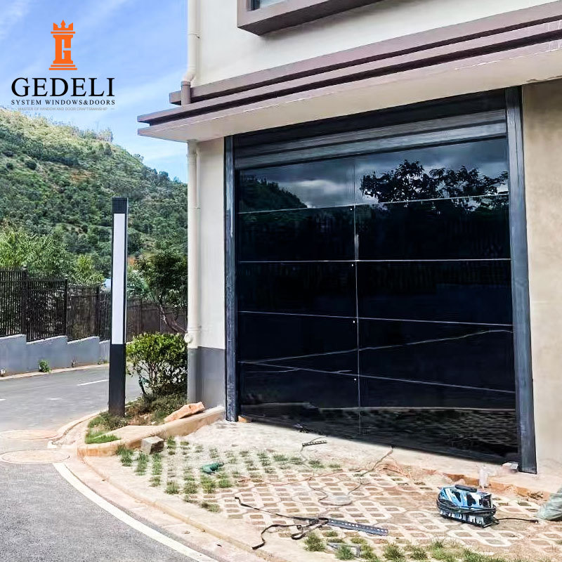 Hidden-Frame Transparent Garage Door