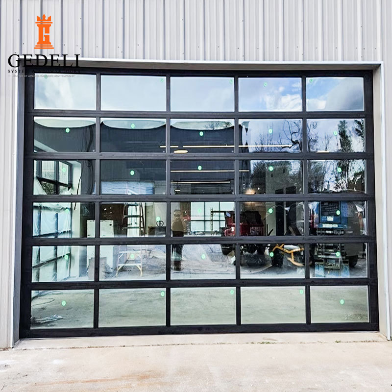 Aluminum Alloy Glass Vision Garage Door