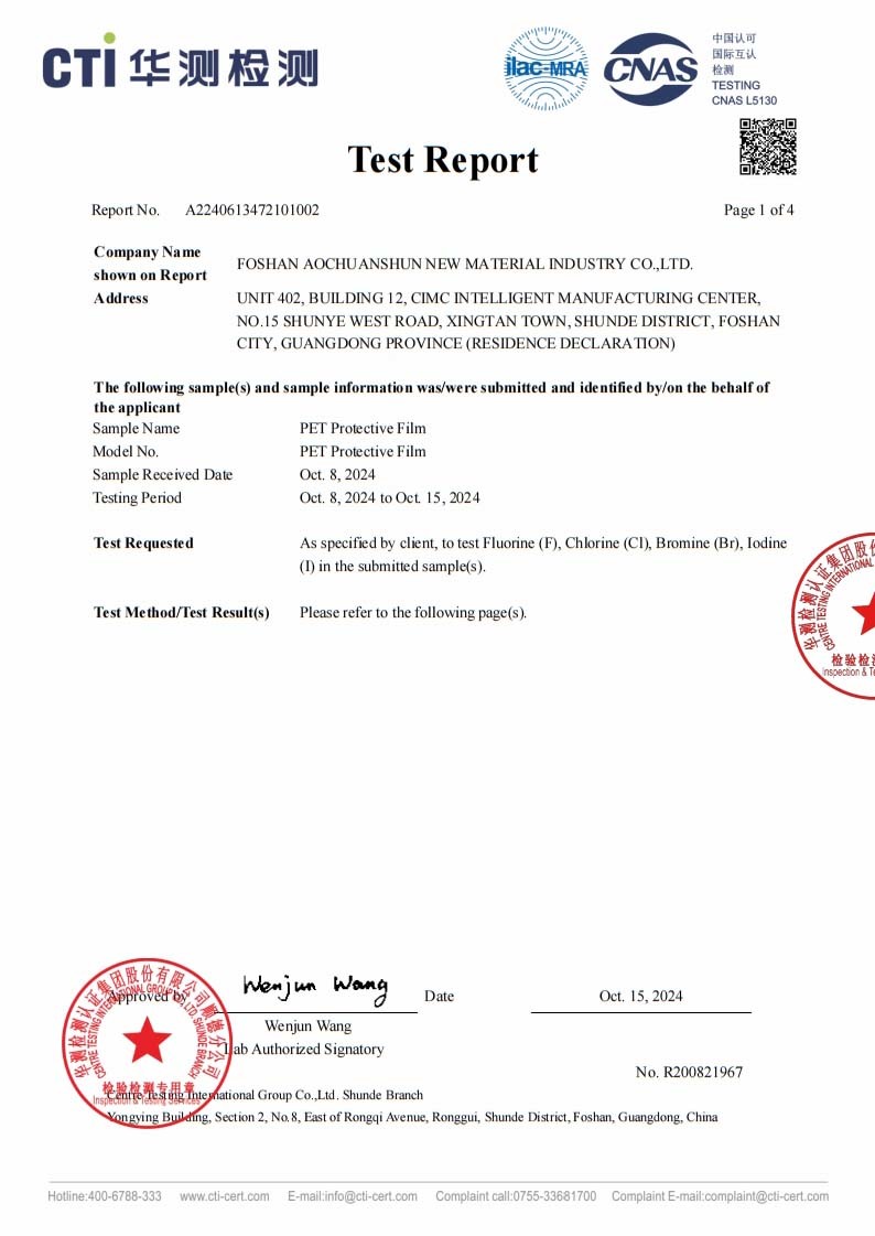 Test Reports hf