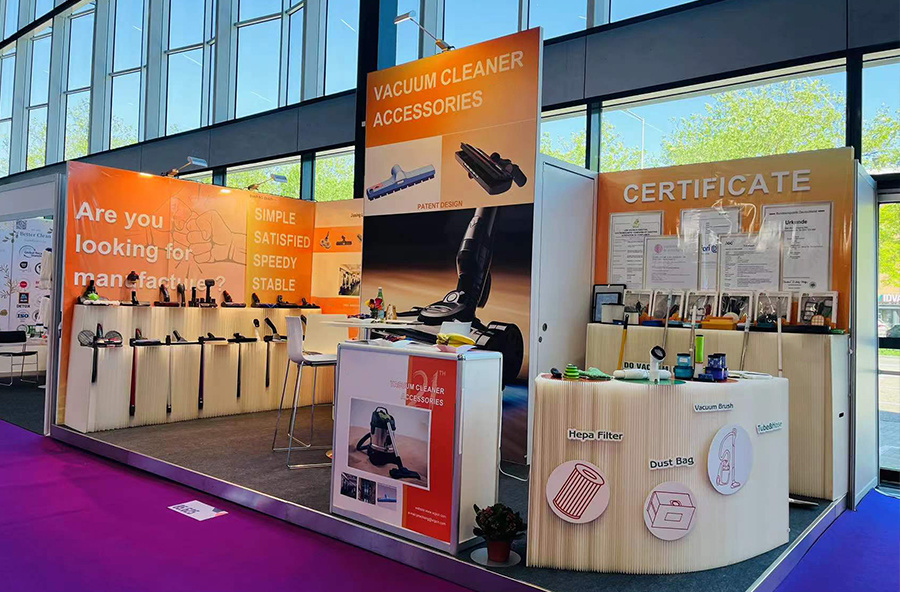 2024 interclean, we brought a brand-new vacuum cleaner floor brush, and our team has been committed to innovating vacuum cleaner accessories.