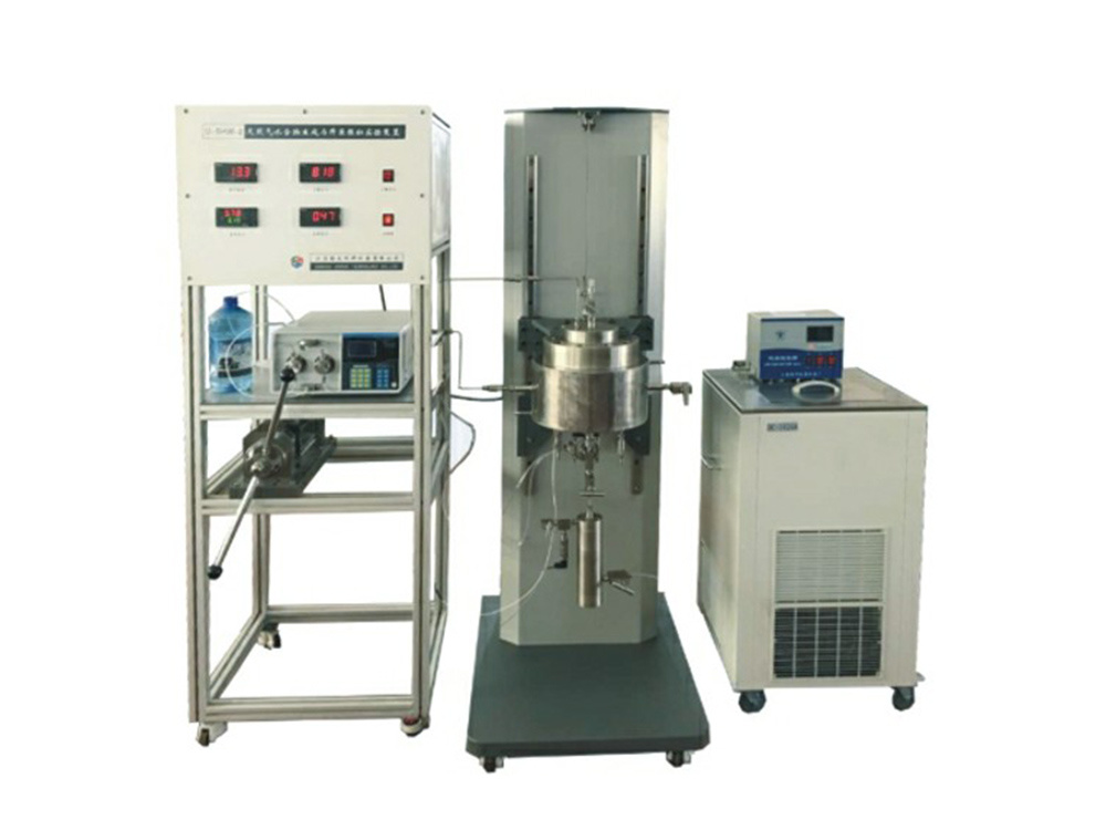 Sand control and sand production simulation device for natural gas hydrate exploitation (U-SHW-1 type)