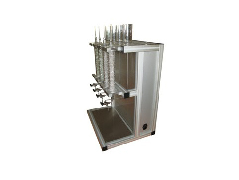 Visual permeability and porosity demonstration test device