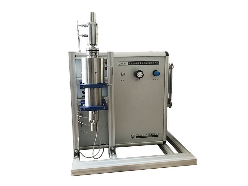 Ultra-low permeability pulse permeability test device