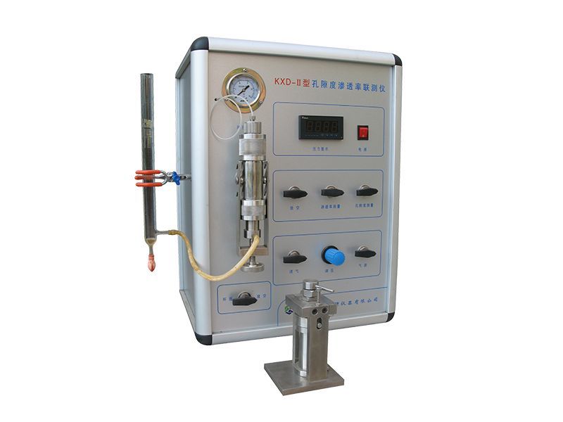 Gas porosity permeability meter