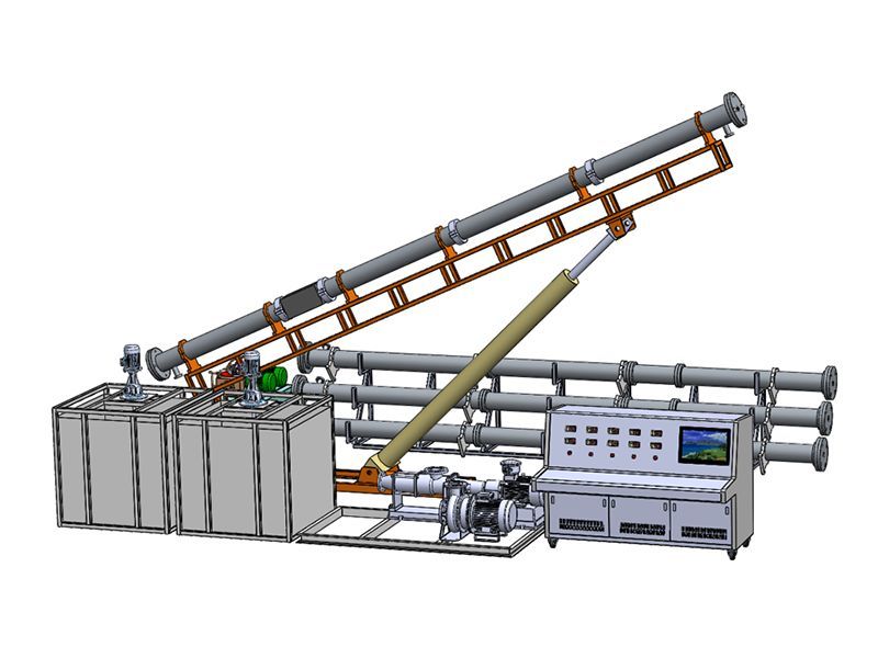 Simulation detection system for cementing displacement efficiency