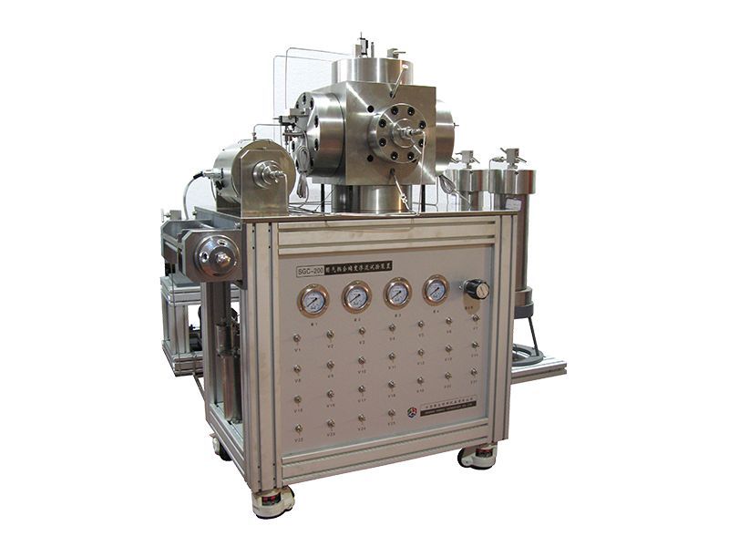 Solid-gas coupling creep osmotic flow test device