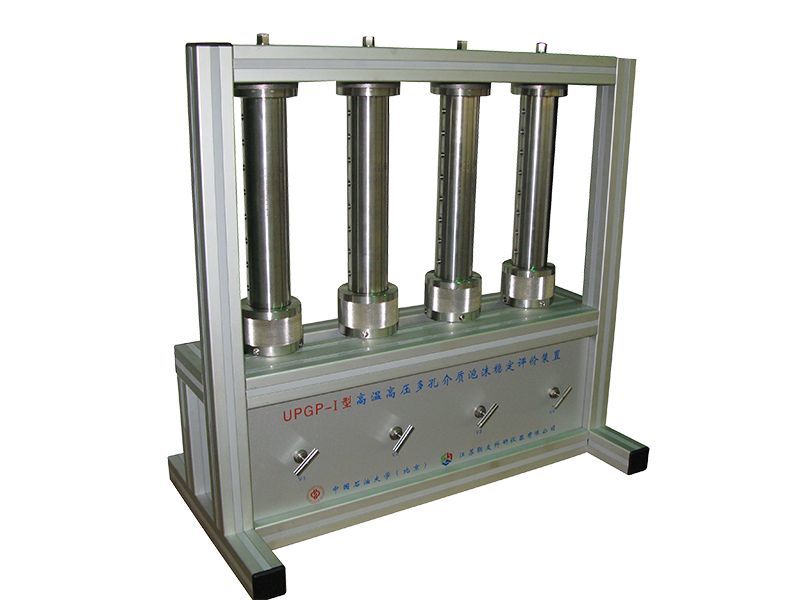 Evaluation device for foam stability of porous media