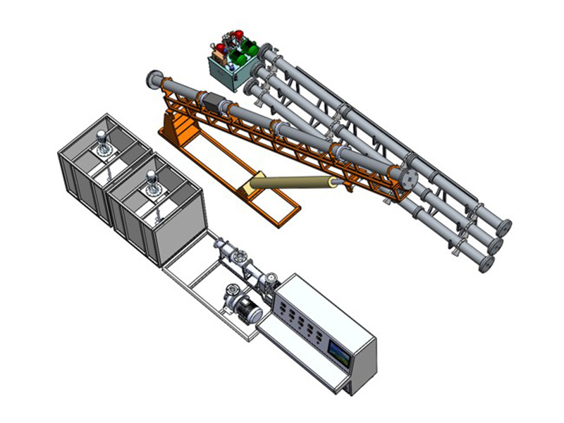 Simulation detection system for cementing displacement efficiency