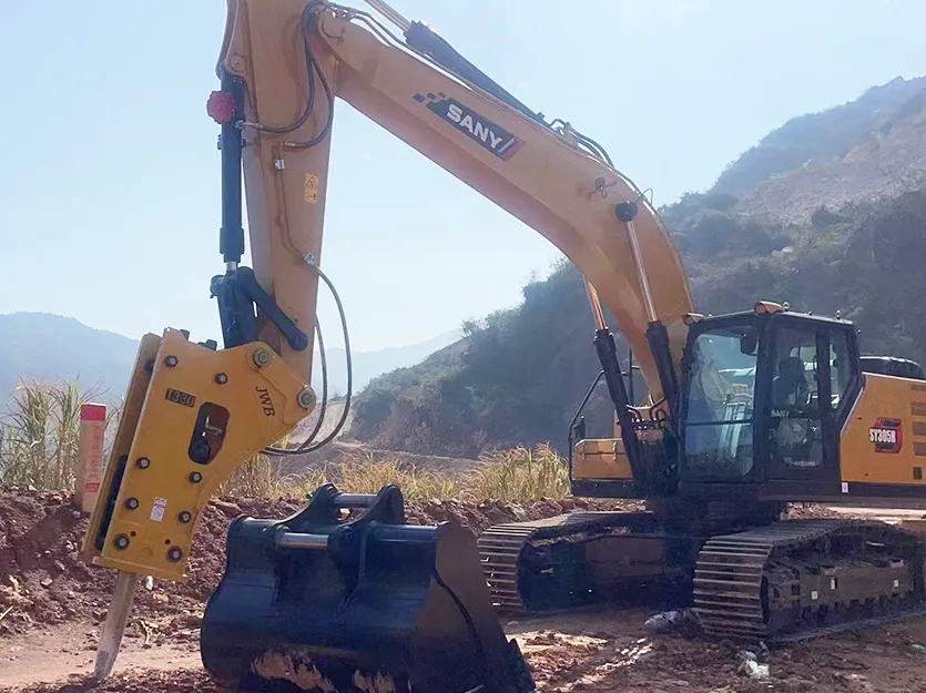 What should the operator pay attention to during the work of the breaker?
