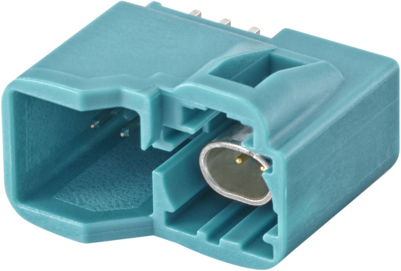 H-MTD 1 Port + 6 Pin PCB Plug Connector ,V-T, code A ～ code Z（车载以太网PCB板端连接器）