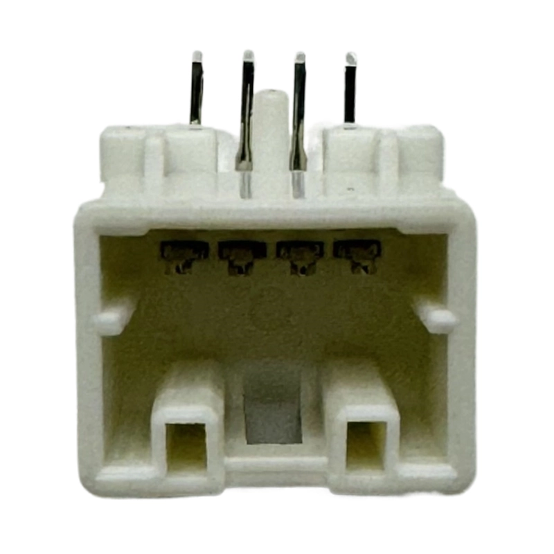 Pitch=2.5mm 4P白色卧式小针座