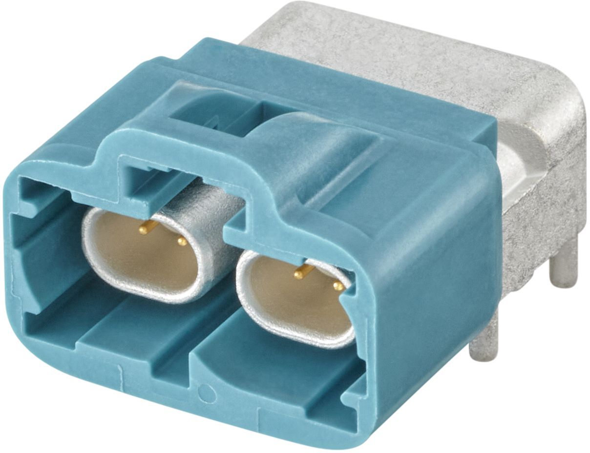 H-MTD 2 Port PCB Plug Connector ,R-A, code A ～ code Z（车载以太网PCB板端连接器）
