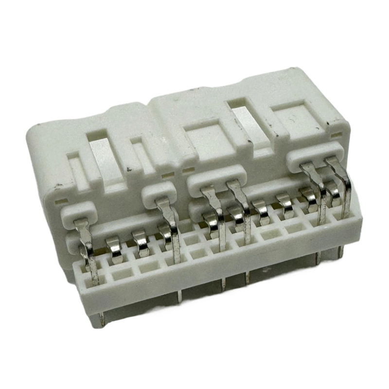 Pitch=4.0mm 10P+6P白色弯脚丰田电源针座