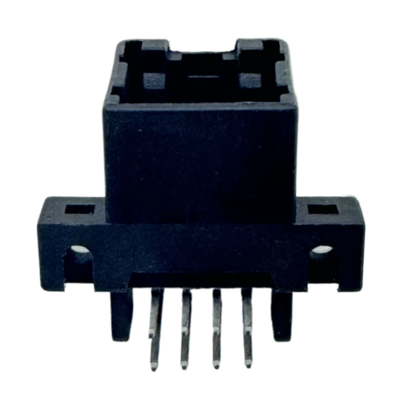 Pitch= 2.5*5.2mm　 8PIN 双排弯脚黑色针座