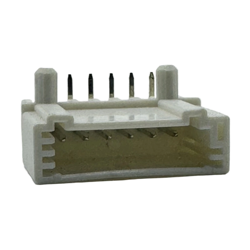 Pitch=2.54mm 6PIN 白色弯脚针座