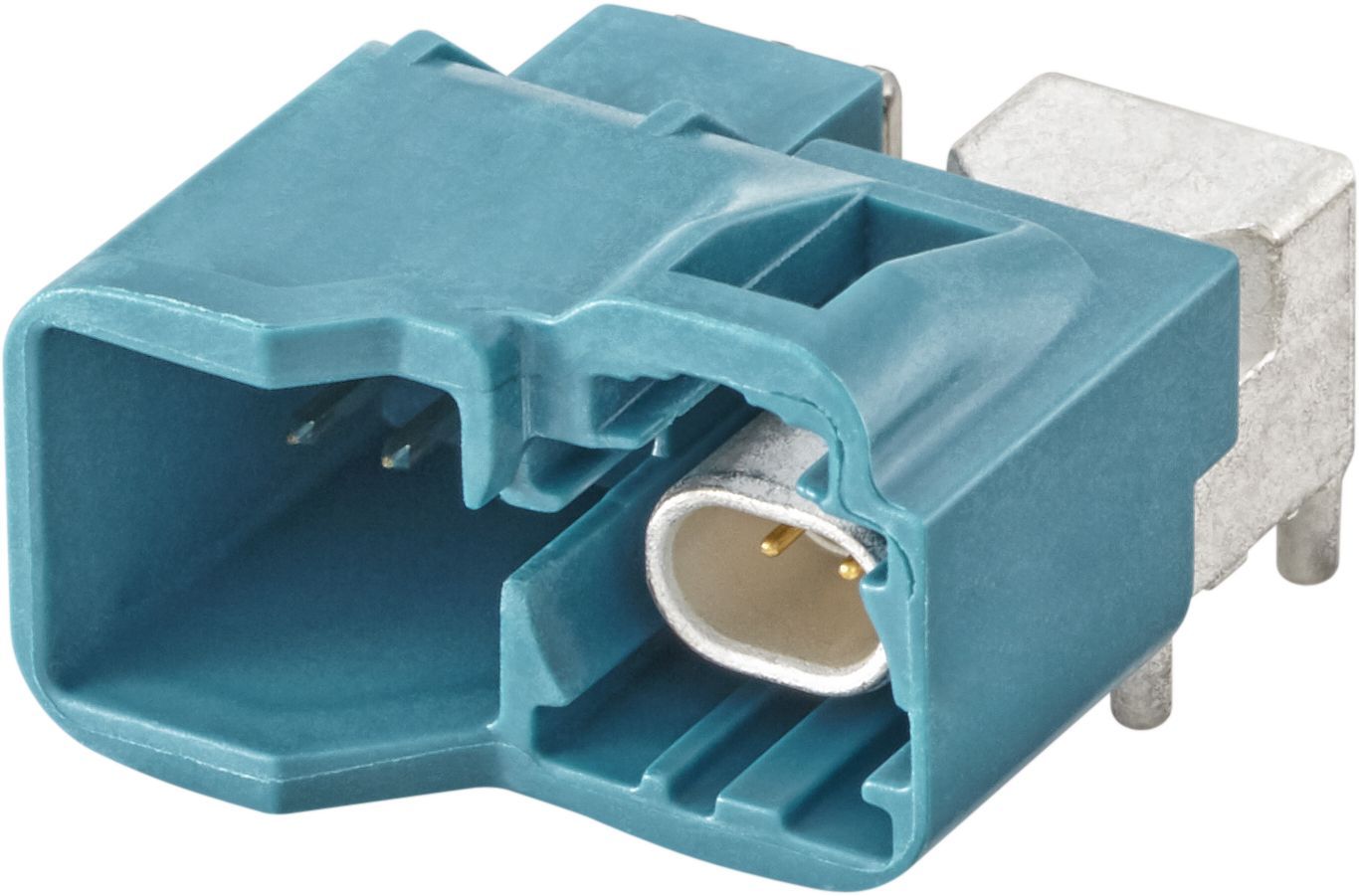 H-MTD 1 Port + 6 Pin PCB Plug Connector ,R-A, code A ～ code Z（车载以太网PCB板端连接器）
