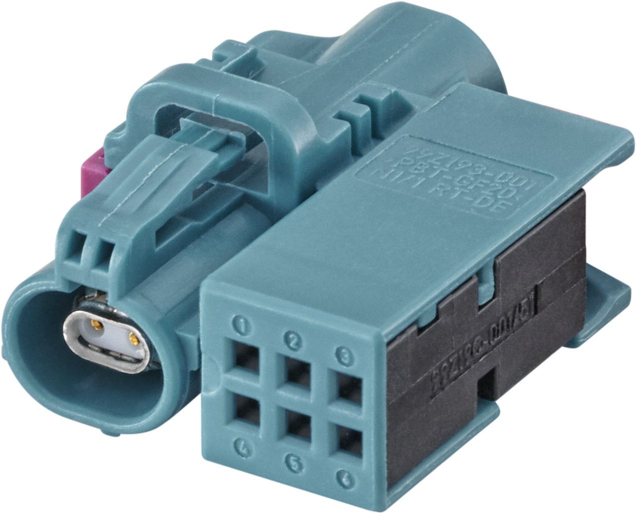 H-MTD 1 Port + 4Pin Cable Jack Connector code A ～ code Z（车载以太网线端连接器）