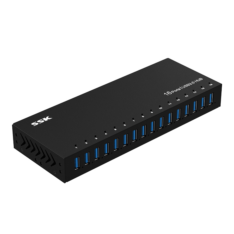 SSK USB3.0 16-port Industrial HUB-SHU1600
