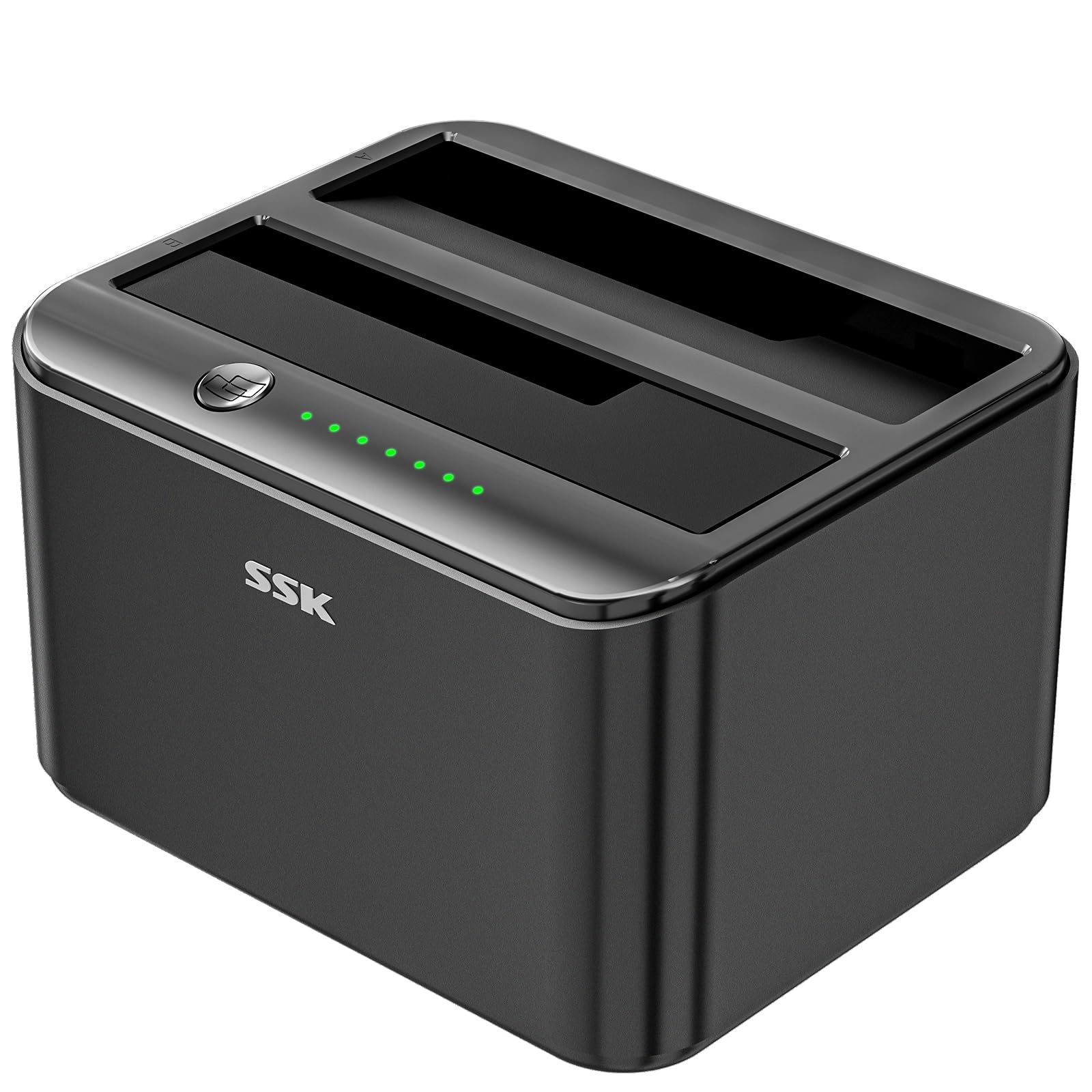 SSK USB 3.0 to SATA Dual Bay External HDD 2.5”/3.5 Inches Aluminum Hard Drive Docking Station-DK103 Pro