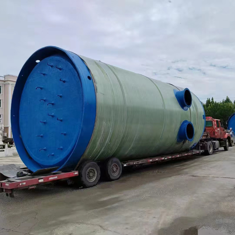 Fiberglass integrated pump station