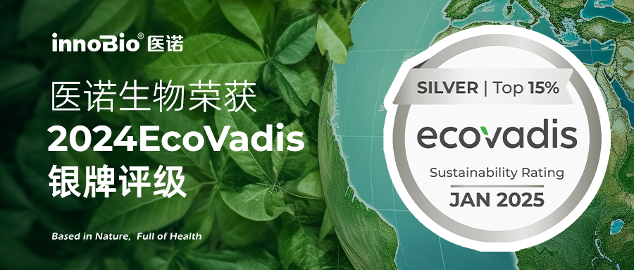 再斩殊荣！医诺生物荣获2024EcoVadis银牌评级，企业责任获得国际认可