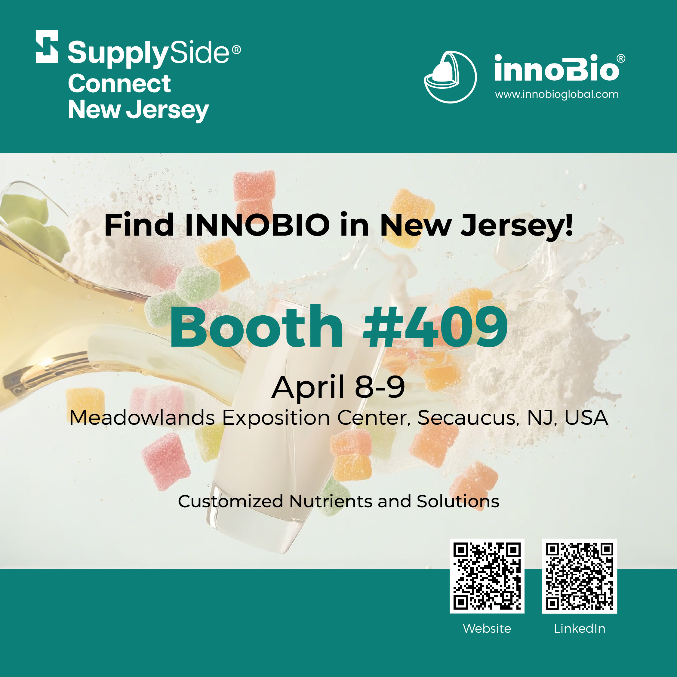 INNOBIO is heading to SupplySideConnect in New Jersey!