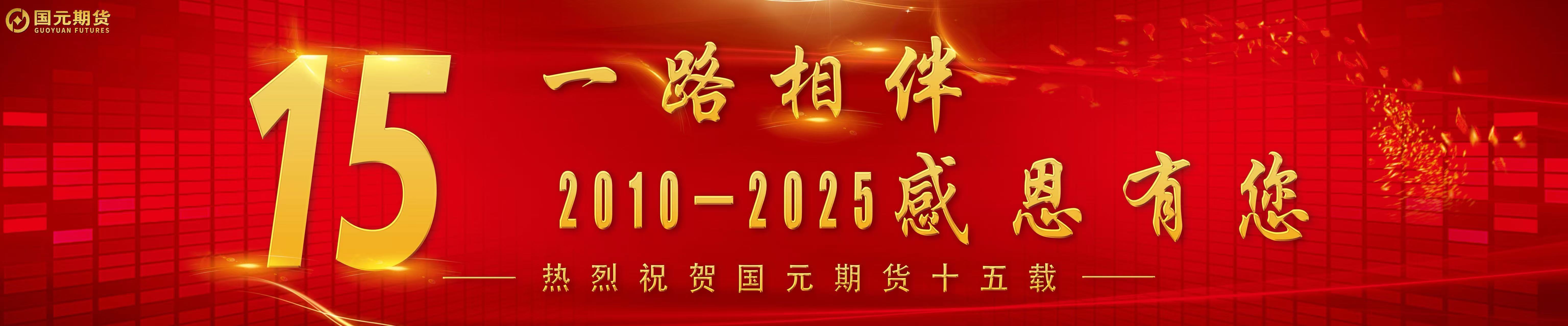 热烈祝贺国元期货十五载