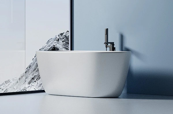 The ceramic basin is a versatile and durable option for any bathroom.