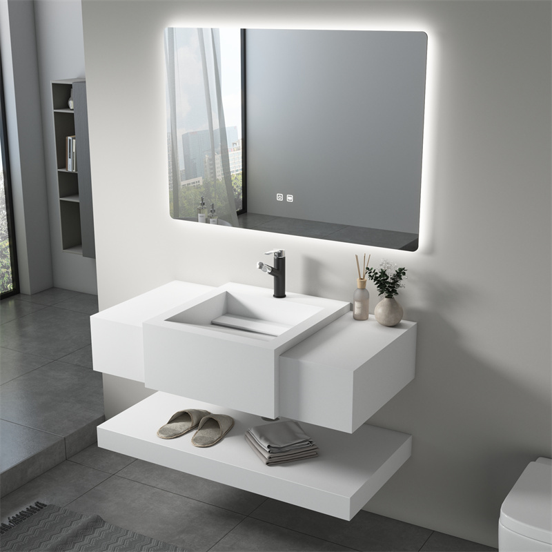 Lavabo de pizarra rectangular montado en el suelo de alta calidad para baño al por mayor