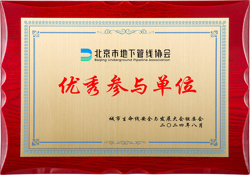 城市生命线安全与发展大会优秀参与单位