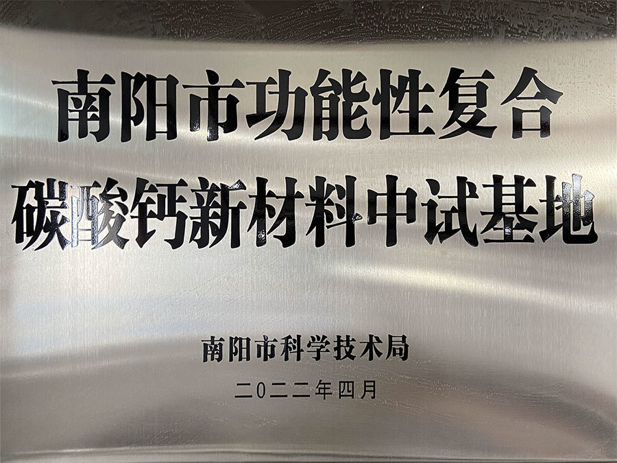 Calcium carbonate new material pilot base