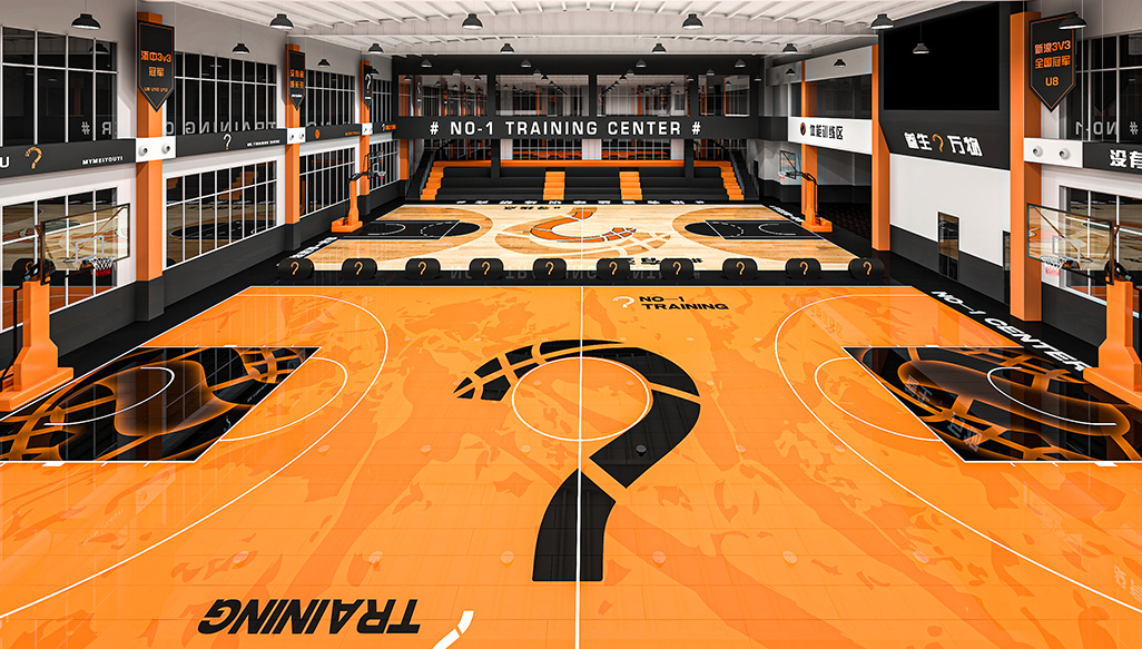 Basketball Sports Venue, Vector Custom Sports Solid Wood Flooring — Jinhua, Zhejiang