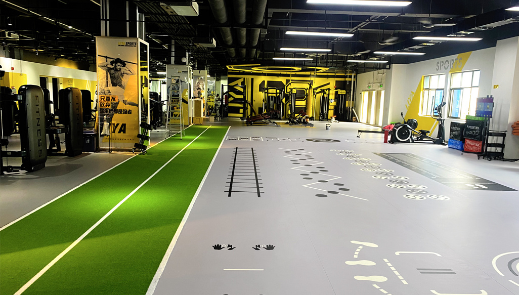 Fitness Gym, Indoor Custom Flooring 4.5mm — Huizhou, Guangdong