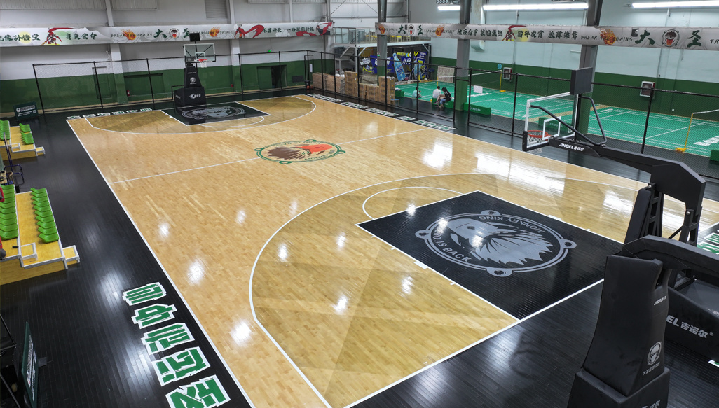 Comprehensive Sports Arena, Sports Solid Wood Flooring — Qingdao, Shandong