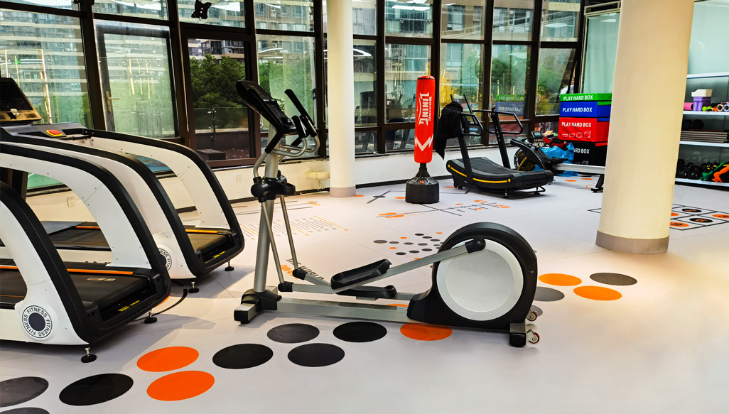 Fitness Gym, Indoor Custom Flooring 4.5mm — Zhenjiang, Jiangsu