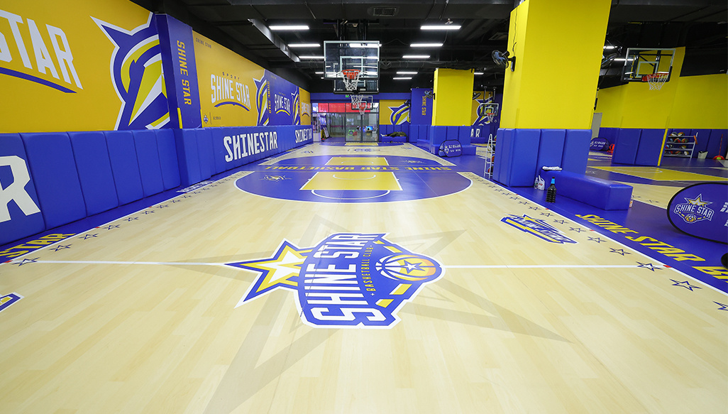 Junior Basketball Gymnasium, Indoor Custom Flooring 4.5mm — Shenzhen, Guangdong