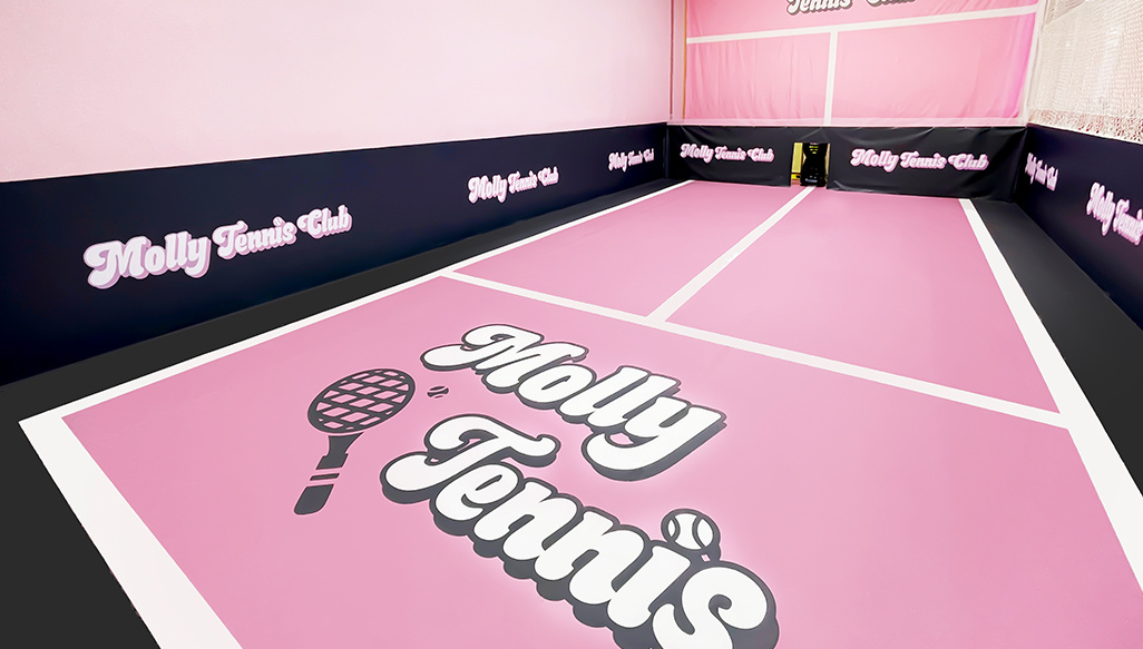 Tennis Sports Venue,  Indoor Custom Flooring 2.0mm — Liuzhou, Guangxi