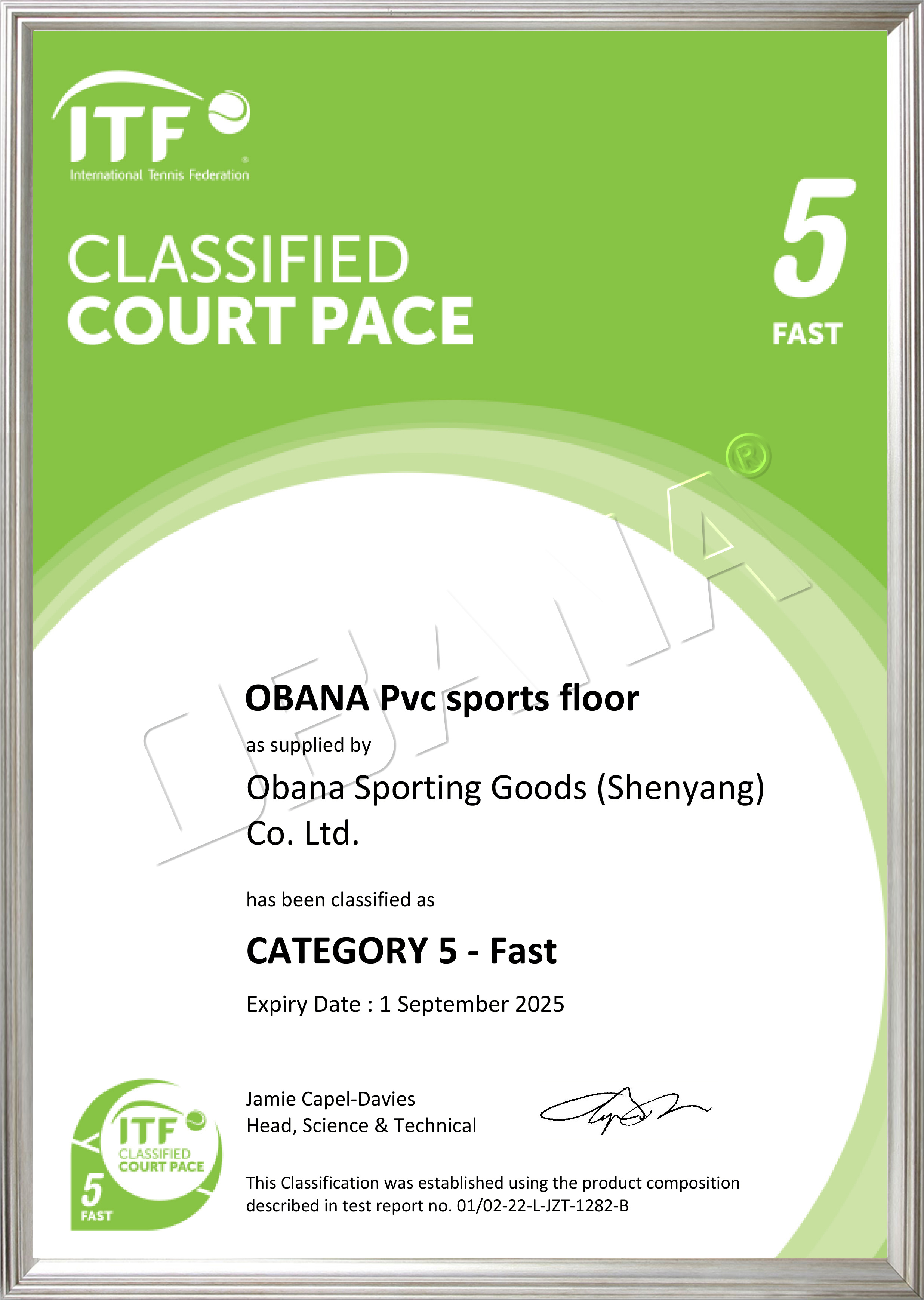 ITF Certification