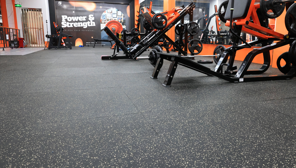 Fitness Gym, Rubber Tiles 2.5cm — Foshan, Guangdong