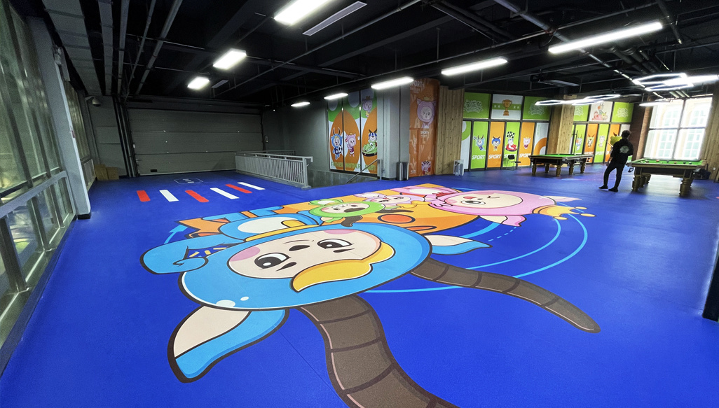 Home Sports Pavilion, Indoor Custom Flooring 2.0mm — Changchun, Jilin