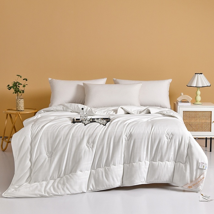 2024 New 100% Mulberry Silk Quilt Comforter Spring/Autumn Quilt Air Conditioning Quilt Summer Quilt Winter Quilt Mother-Child Quilt