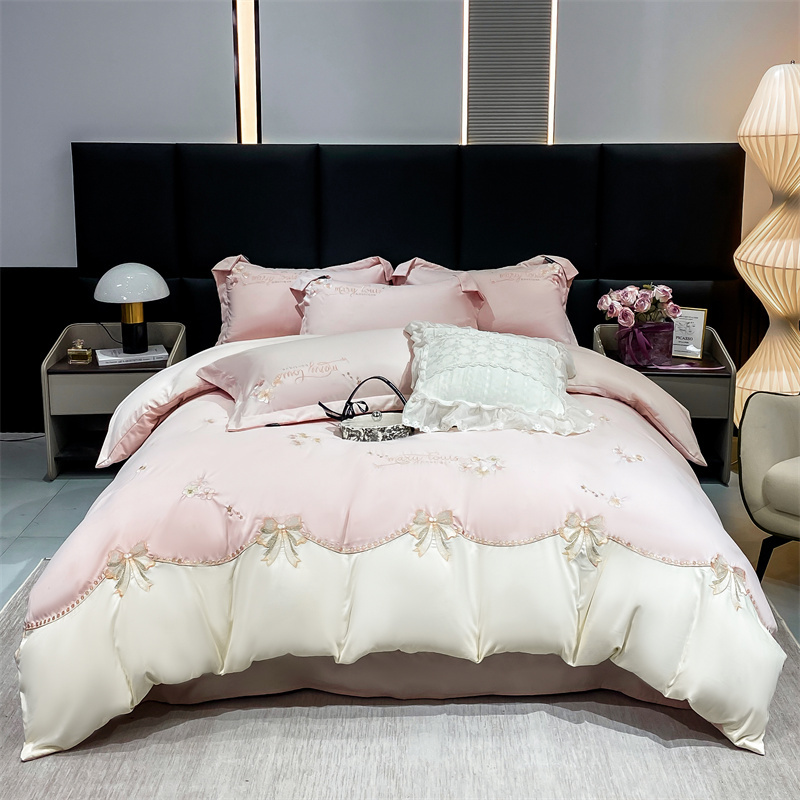 2024 New A-Grade Cotton Embroidered 4-Piece Set