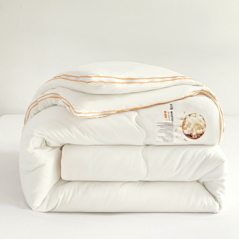 2024 New Model A-Class Silkworm Cocoon Protein 2-in-1 Zipper Duvet - Comforter for Winter and Lightweight Quilt for Summer