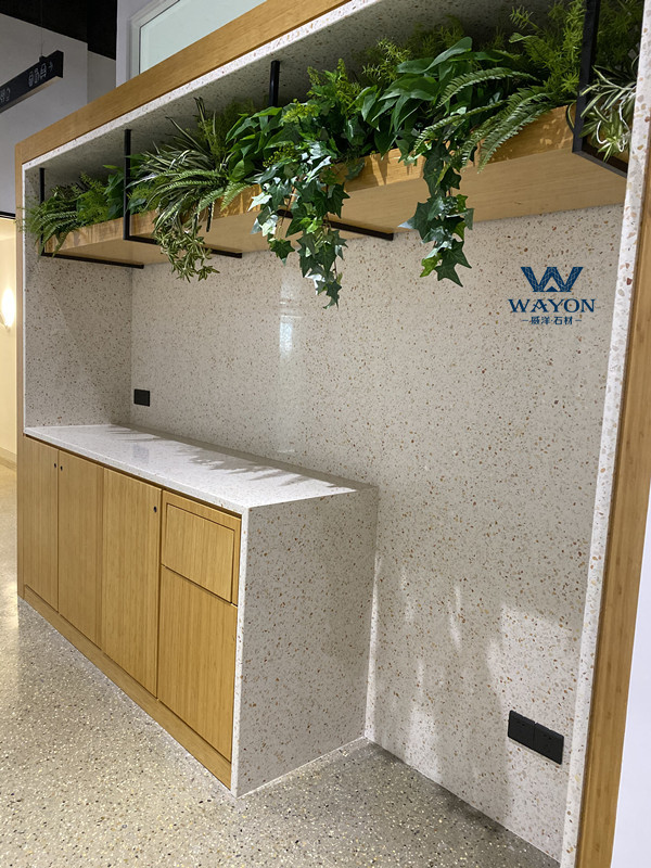 上海环球都会广场水磨石工程（WT251黄金加彩）