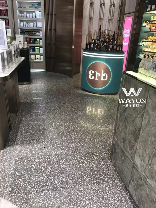 泰国皇家免税店水磨石地面（WT241华伦天奴灰）