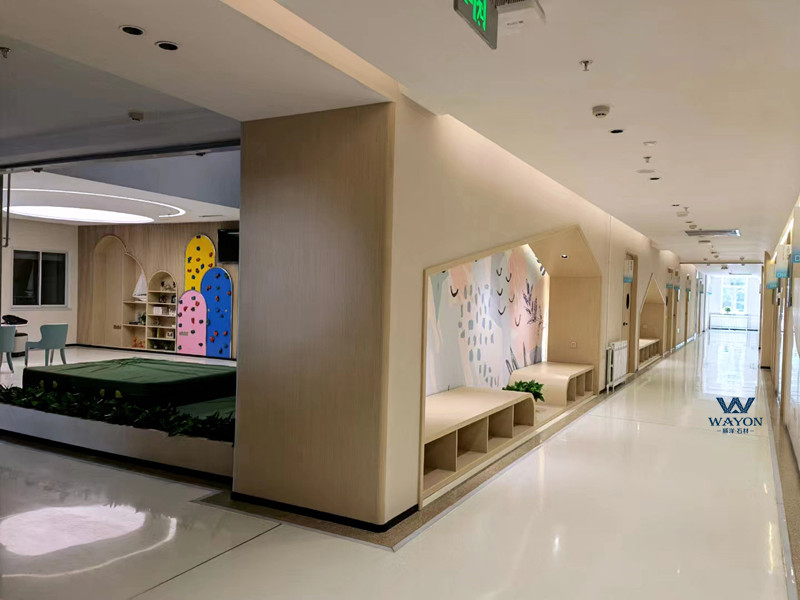 兰州大学健康管理中心水磨石地面（WT143云山皓白）