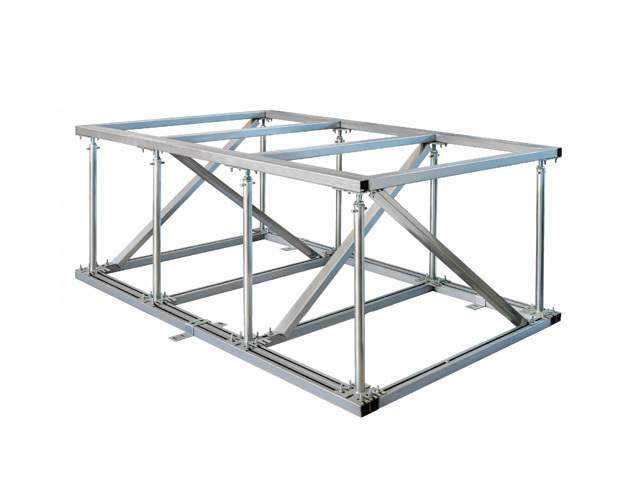 Prefabricated cabinet support frame