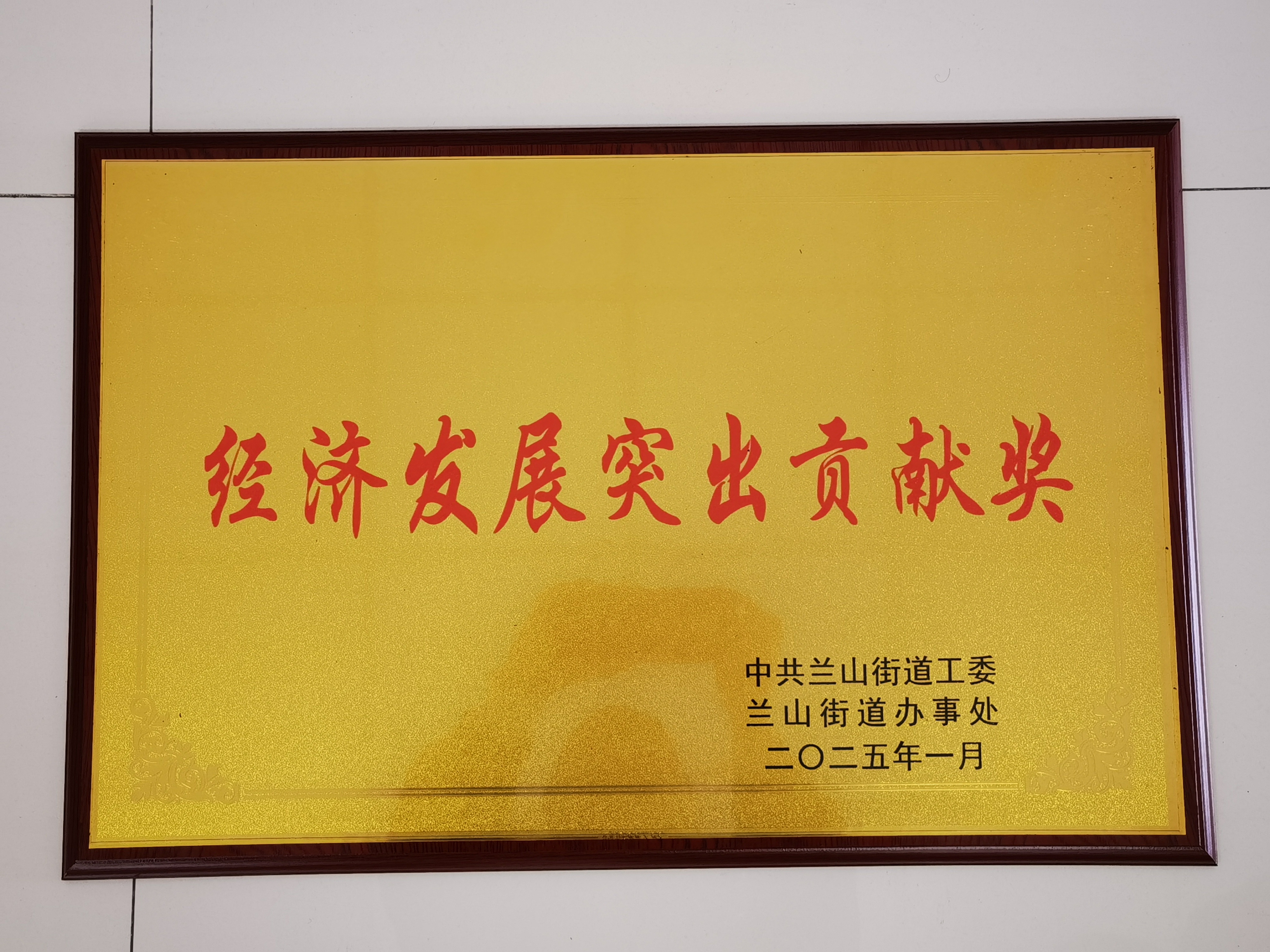 經(jīng)濟(jì)發(fā)展突出貢獻(xiàn)獎(jiǎng)