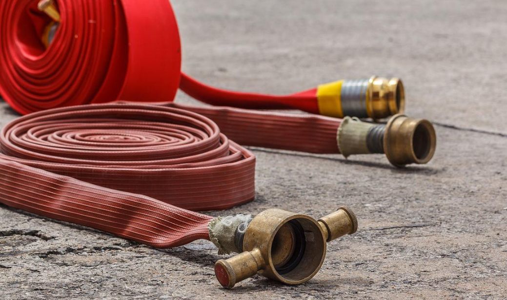 What is lined fire hose and its use precautions