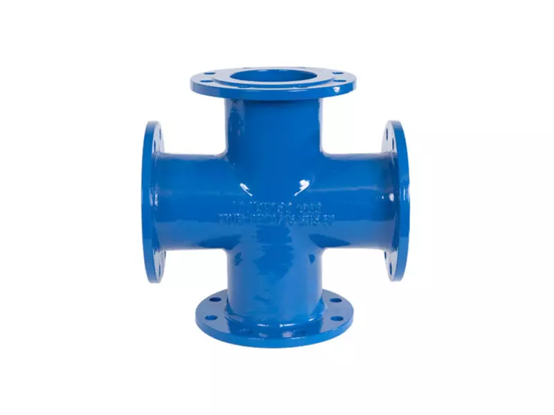 Flanged cross
